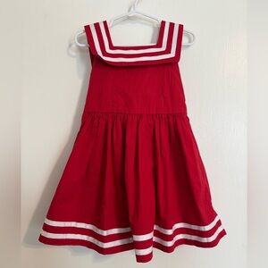 Hope and Henry red nautical sailor dress size 2T